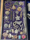HUGE REPAIR CRAFT Lot Rhinestones  Jewelry Weiss Eisenberg Ice Art Coro HARVEST — photo 3