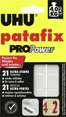 UHU patafix PROPower 21 Stück  Klebepads