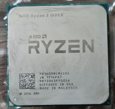 AMD Ryzen 5 1600X 6-Core CPU Prozessor Sockel AM4 3,6GHz Ungetestet