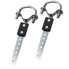 Universal Exhaust Hangers with 6-Hole Swivel - Heavy Duty Zinc-Plated Steel