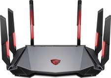 MSI RadiX GRAXE66 Black Wireless AXE6600 WiFi 6E Tri Band Gaming Router