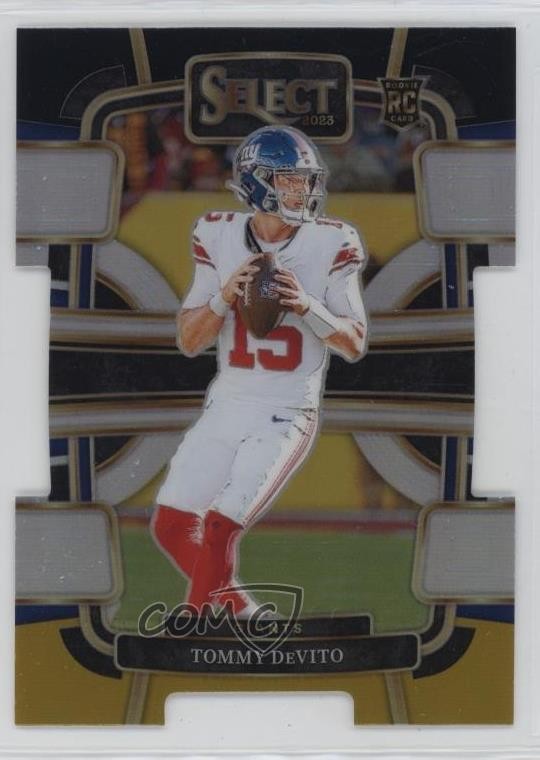 2023 Panini Select Concourse Black & Gold Prizm Die-Cut Tommy DeVito #73 1md7