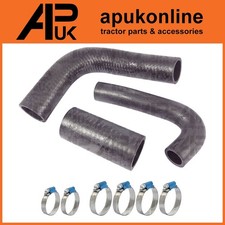 Radiator Top Bottom Bypass Hose Set & Clips for Ferguson TEA20 TED20 Tractor