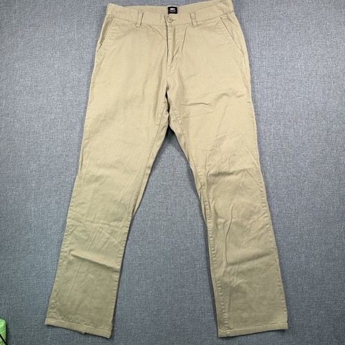 OBEY Men's 100% Cotton Chino Pants Beige Size 34