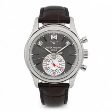 Patek Philippe Annual Calendar Complications Platinum Gray Dial Men Watch 5960P