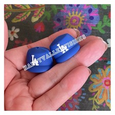 2 Pce LOS ANGELES Baseball Team HAT Shaped Silicone Focal Beads DIY Pens Crafts