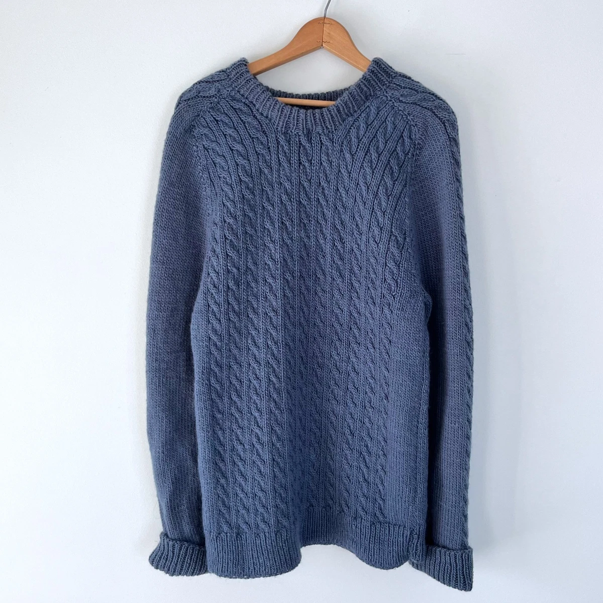 Handmade Wool Blue Sweaters for Men for sale | eBay