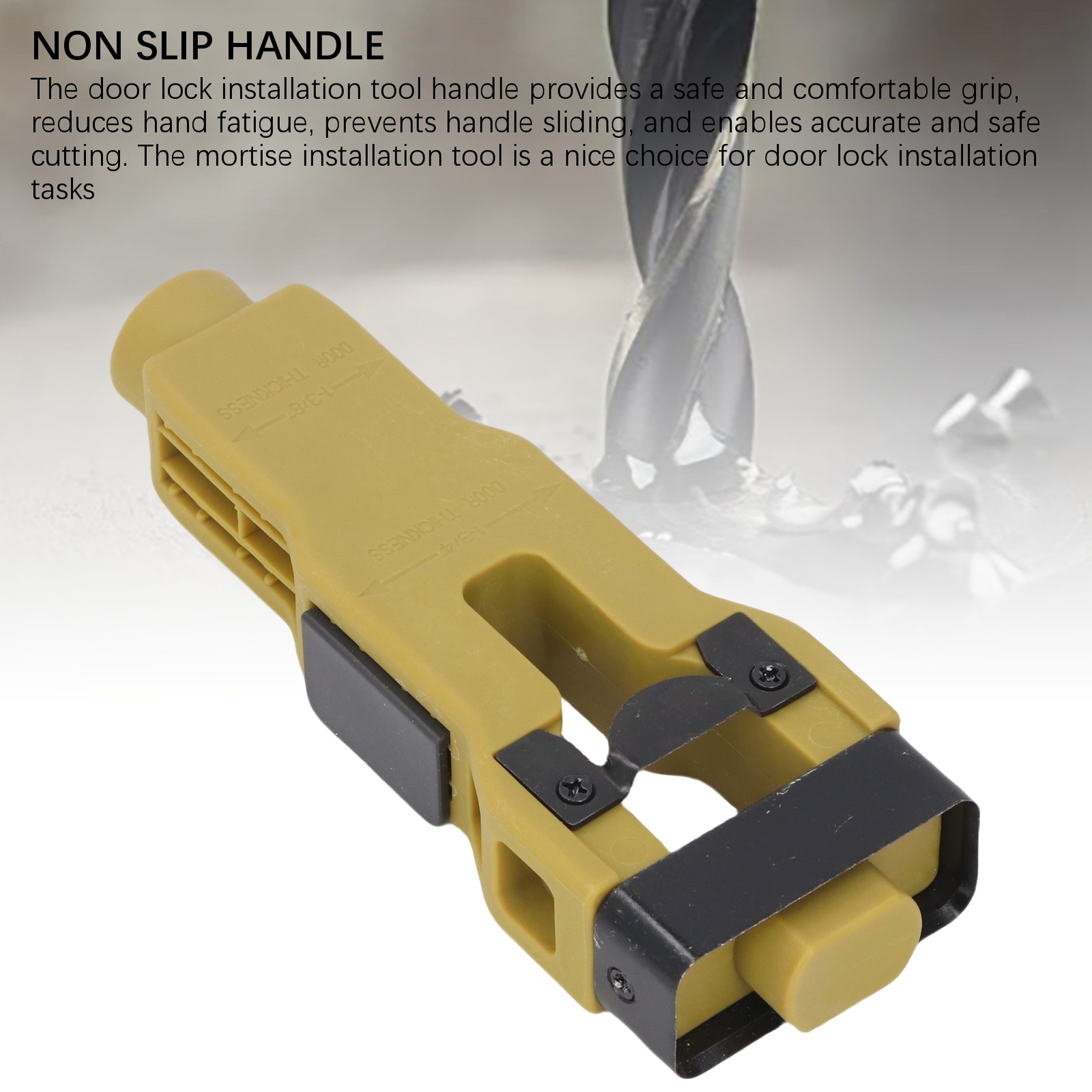 °Door Latch Mortise Tool Door Latch Tool Prevent Impact For 1-3/4in 1-3/8in☜