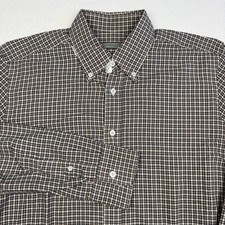 Canali Shirt Mens Large Multicolor Check Long Sleeve Button Up Made In Italy
