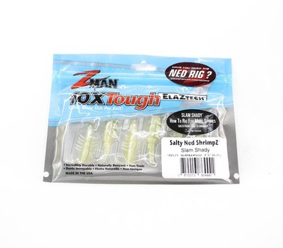 Zman Soft K�der Salty Ned ShrimpZ 2.5 Zoll 6/Pack Slam Shady (4441)