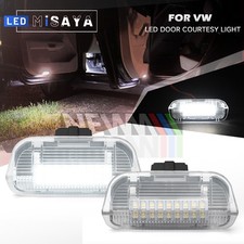 2x Panel de puerta LED blanco luz de advertencia de cortesía para VW Atlas Passat Jetta CC Touareg