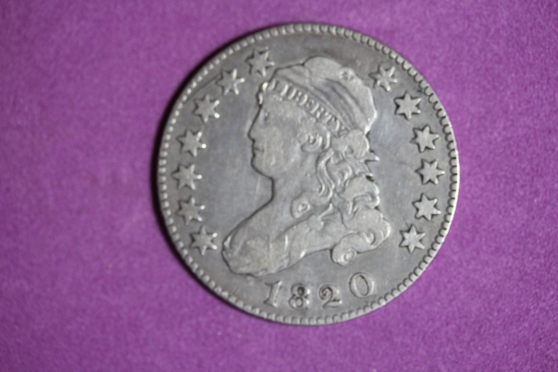 ESTATE FIND 1820 - Silver Capped Bust Quarter! #N07933