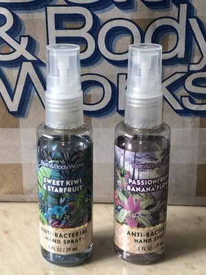 BBW Sweet Kiwi&Starfruit - Passion fruit Banana Flower Hand Spray Sanitizer 1 oz