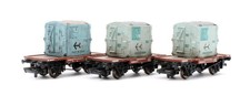 BACHMANN 'OO' GAUGE 37-981 SET OF 3 BR BAUXITE CONFLAT WAGONS *WEATHERED*