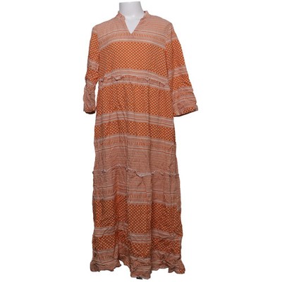 Kids Only, Kleid, Größe: 134/140, Orange/Weiß, Viskose, Print, Mädchen #B7t