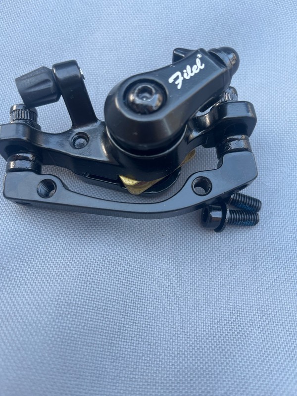 Filel Mechanical Disc Brake Caliper with an IS Mount Adapter