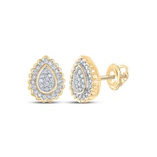 1/4CTW-DIA CN GIFT PEAR EARRING