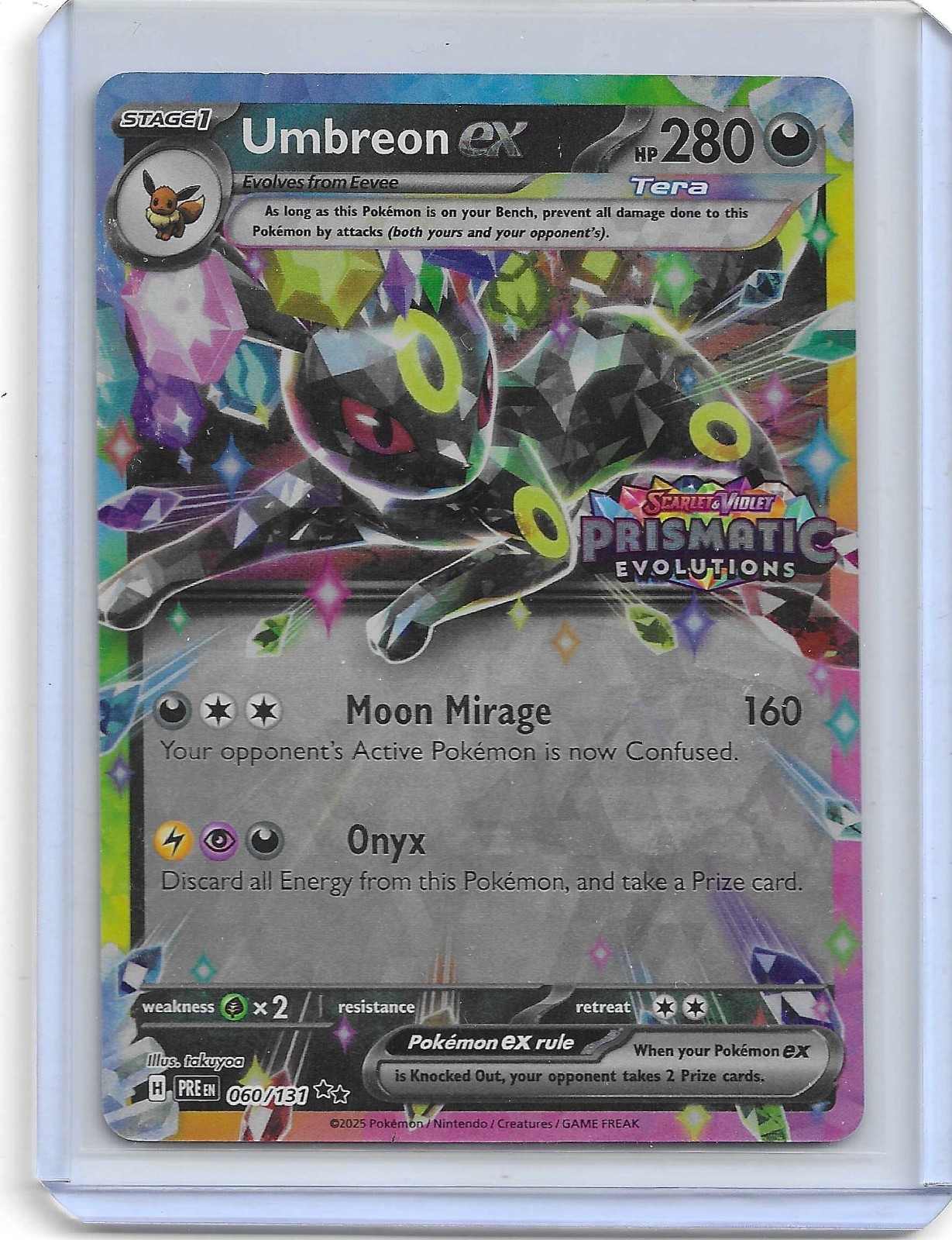 Umbreon Ex 60/131 Stamped NM | Prismatic Evolutions 2025