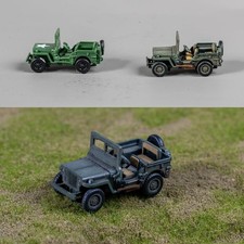 1:72 Scale Willys Jeep Model Kit - DIY Assembly Set for Hobbyists & Collectors