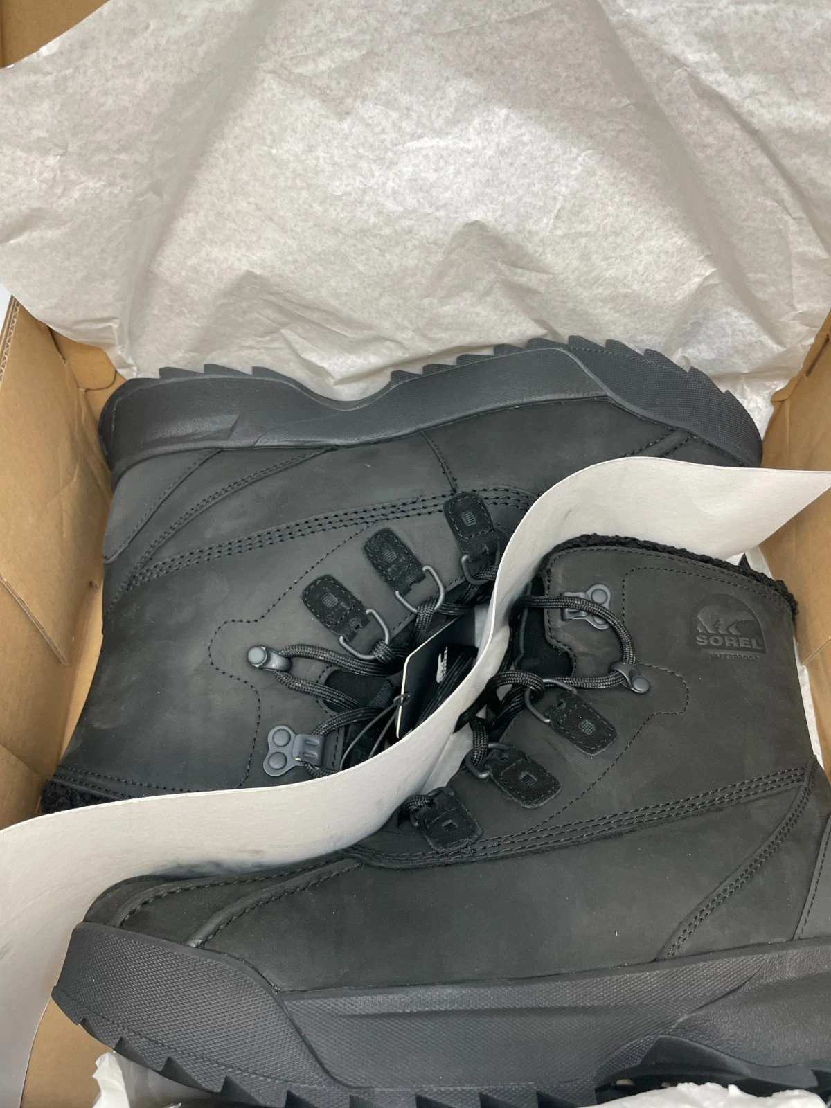 Sorel Scout 87 Lux WP Mens Size 11 Black Waterproof Insulated Boot NIB