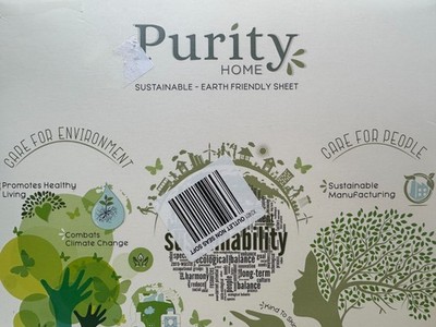 Purity Home 400 Thread Count Performance Cotton Sheet Set Queen New
