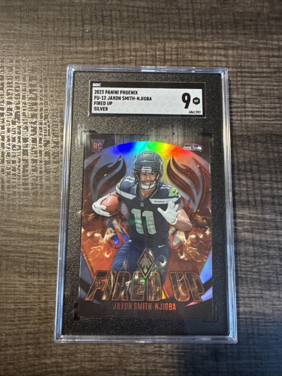 2023 Panini Phoenix - Fired Up Jaxon Smith-Njigba #FU-12 Silver (RC)