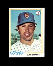 John Stearns Signed 1978 Topps New York Mets Autograph