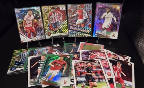 20 Soccer Refractor Parallel Inserts Rookies Trading Card Lot Camavinga Saka 