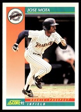 1992 Score Jose Mota San Diego Padres #742B