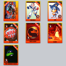 1994 Game Players Ultimate Ten Card Lot of 7 Street Fighter Sonic TMNT Mortal