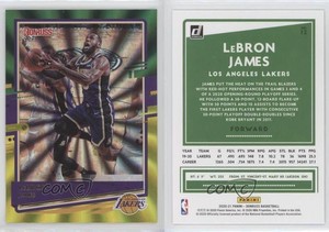 2020-21 Panini Donruss Green & Yellow Laser LeBron James #12