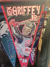 Griffey Jr Wincraft Pennants Mint Condition! New