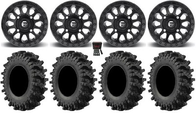Fuel Vector MB 14'' Wheels 30'' MotoSlayer Tires Can-Am Commander Maverick