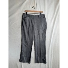 Pendleton Gray Virgin Wool Blend Straight Leg Dress Pants Trousers 12 TH495