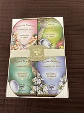 Hawaiian Island Soap Works COCONUT OIL BAR SOAP Set Plumeria Mango Jasmine New