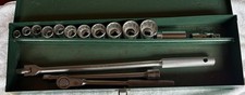 Vintage Thorsen 16 Pc 12 Drive Socket Set 1218 Made In Usa Ratchet Sae 12 Pt Vintage Thorsen 16 Pc 12 Drive Socket Set 1218 Made In Usa Ratchet Sae 12 Pt