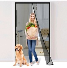Magnetic Screen Door, Hands-Free Kid/Pet-Friendly Walk Through - Self Magnetic C