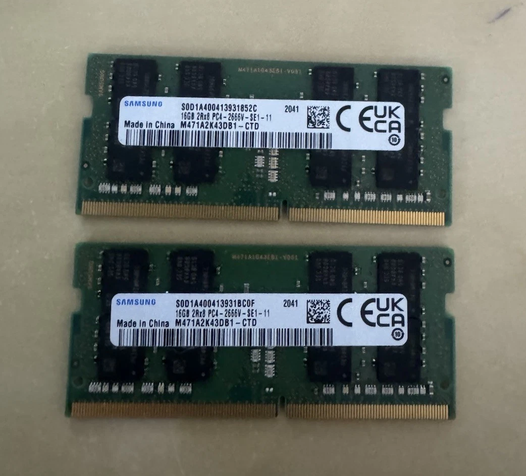 Samsung DDR4 SDRAM 16 GB Capacity per Module Memory (RAM) for sale