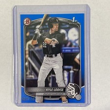 2025 Bowman Draft #BD-144 Kyle Lodise 1st Prospect Base Skyblue 037/499 BJST