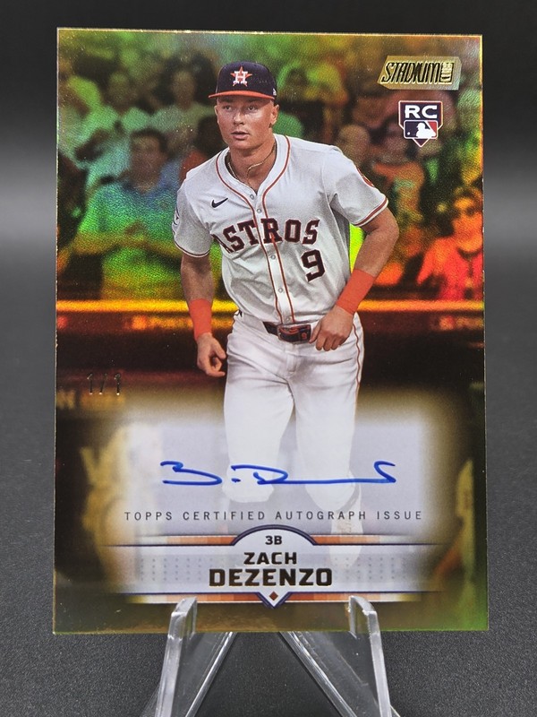 2025 Topps Stadium Club - Autographs Zach Dezenzo (AU, RC) 1/1! 🔥🔥🔥