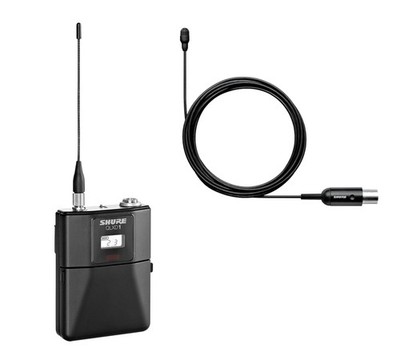 Shure QLXD1/TL47B-K QLX-D Bodypack with TwinPlex Lav Microphone, G50, MTQG, BLK