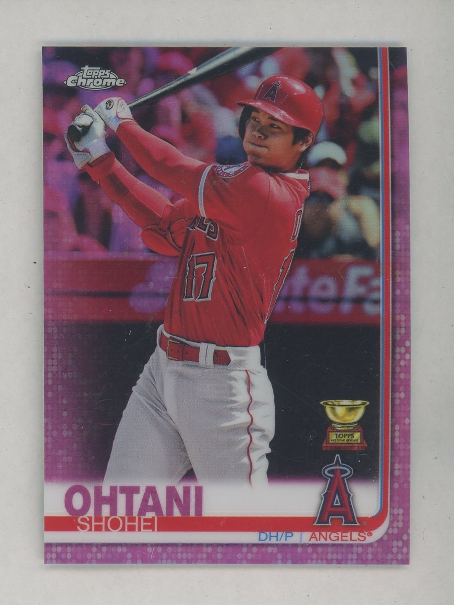 2019 Topps Chrome Pink Refractor #1 Shohei Ohtani Angels All-Star Rookie Cup