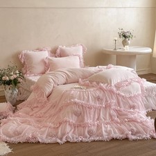Bedding Set Super Warm Velvet Embroidered Duvet Cover Flat Sheet 2 Pillowcases