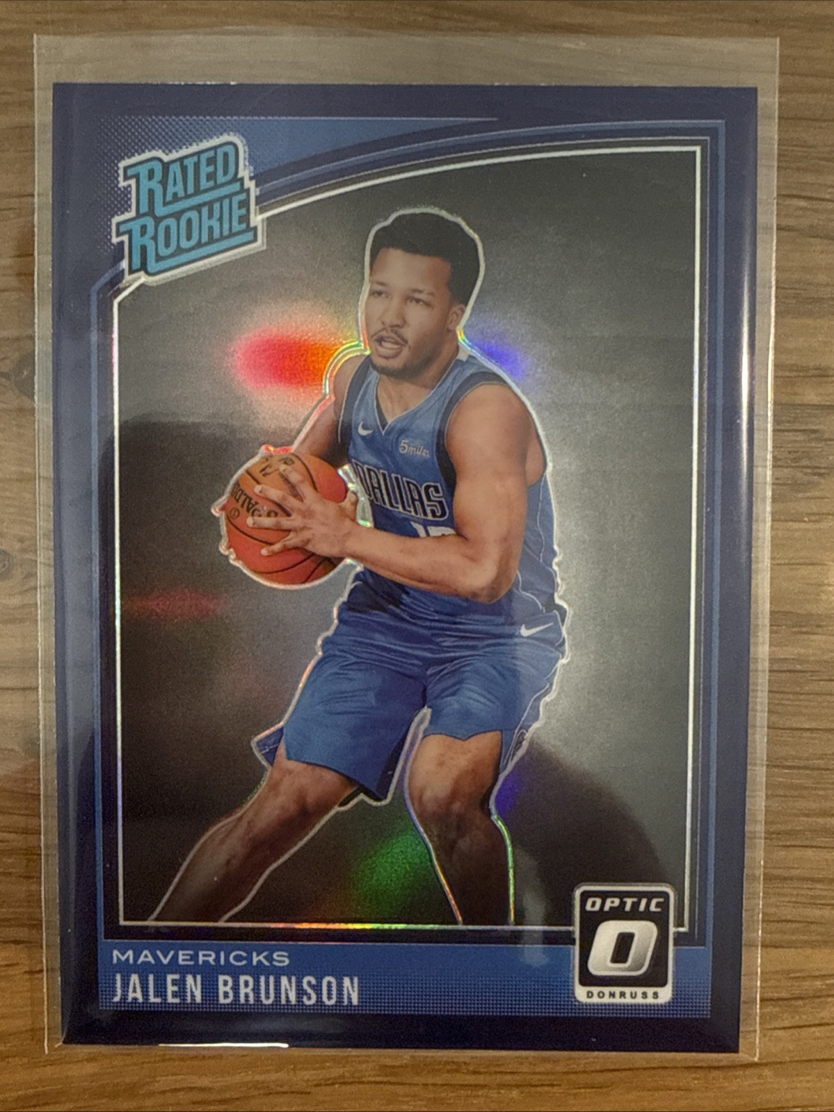 2018-19 Jalen Brunson Rookie Card Optic SP Rated Rookie Purple Prizm #179 NM+