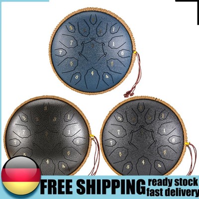 12 Inch Steel Tongue Drum 15 Notes D Tone Ethereal Drum Child Beginner Hand Drum