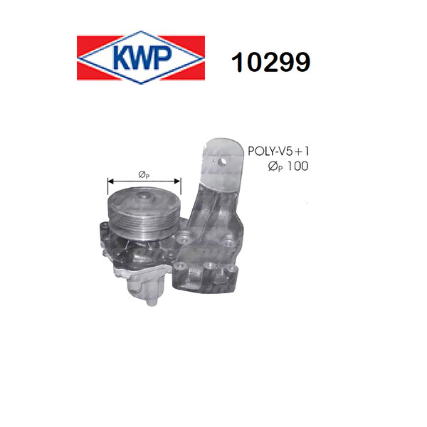 Wasserpumpe Lancia Prisma 1.9TD KWP FüR 7542076-image
