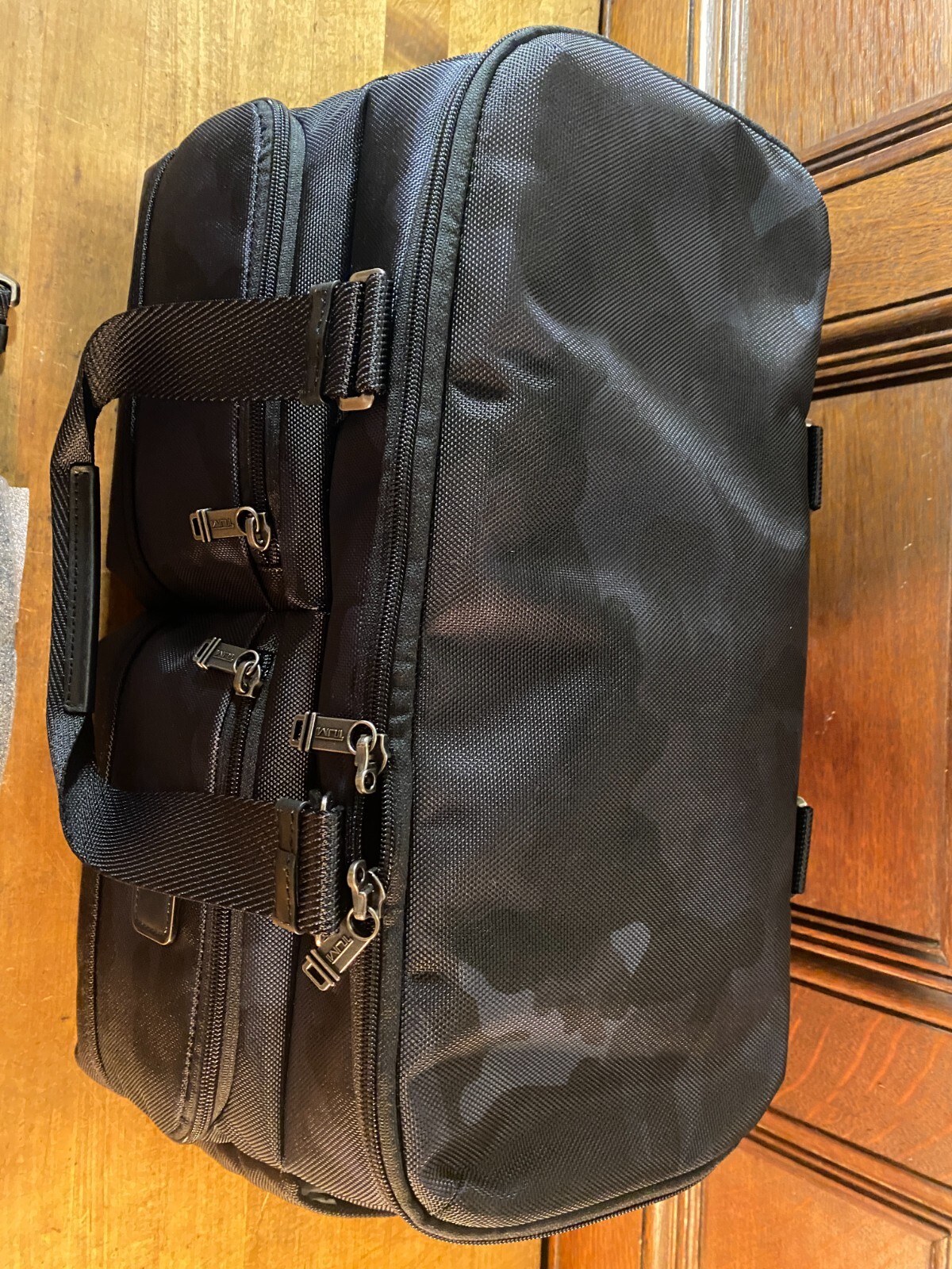 TUMI McMillin Duffle Bag BLUE GREY CAMO Gym Carry On New NWT RARE LAST