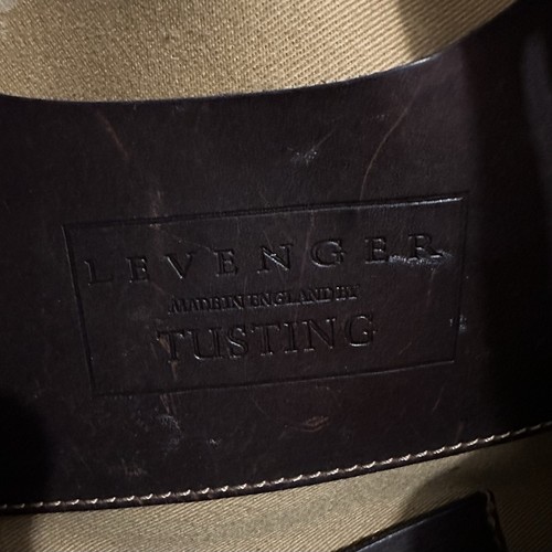 Tusting Levenger Brown England Large Brief Bag Shoulder Bag Read - Picture 4 of 20