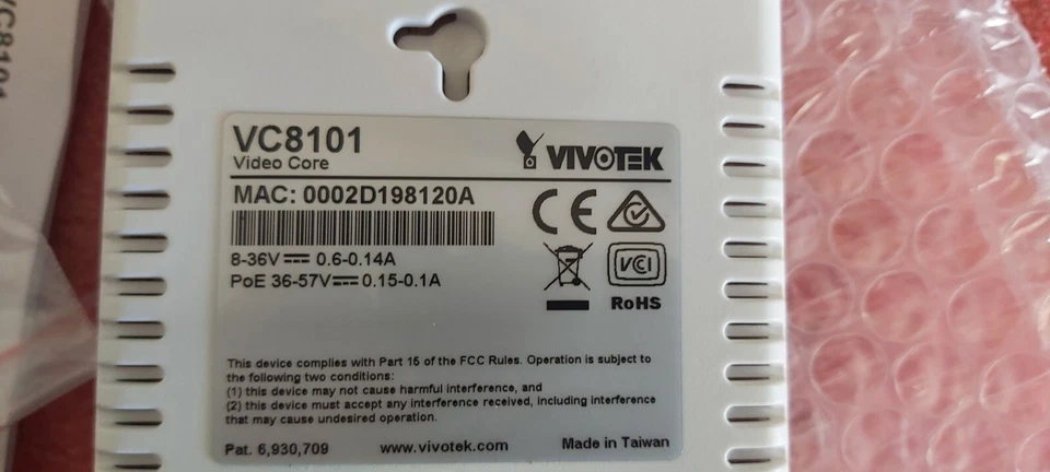 Sistema de cámara Vivotek VC8101 ¡Lote de 2 haz ofertas!  !Envío rápido!D-2 Foto 3 de 4