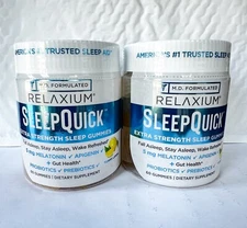 Relaxium Sleep Quick Sleep Gummies 2 Pack Sleep Fast Sleep Well Sleep Better
